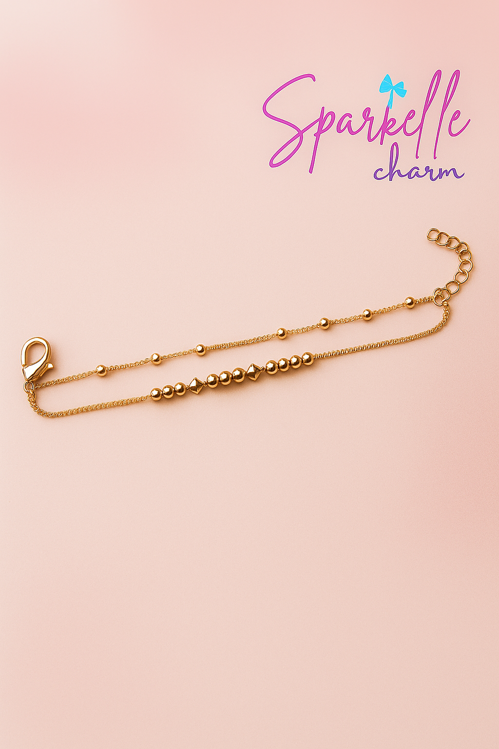 Double layered star bracelet