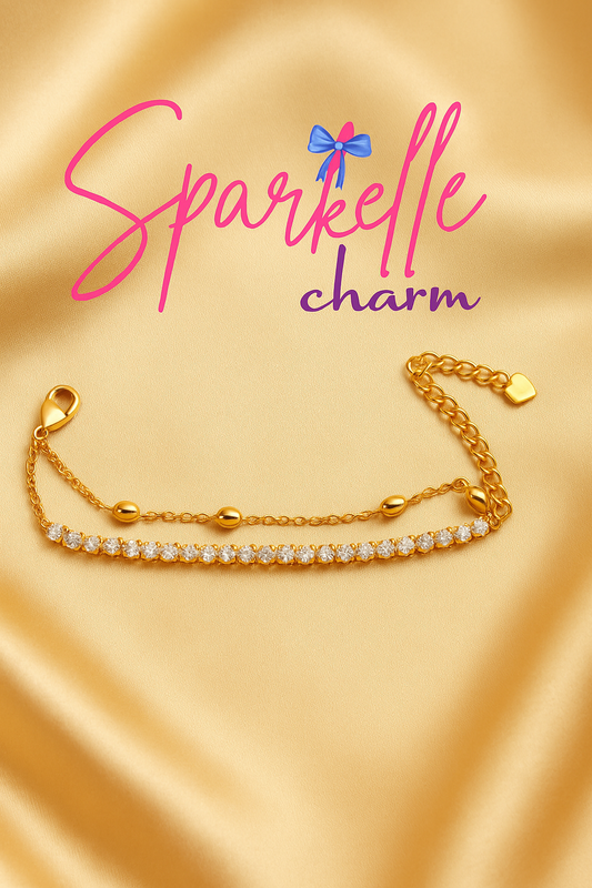 Delicate Double layered chain bracelet