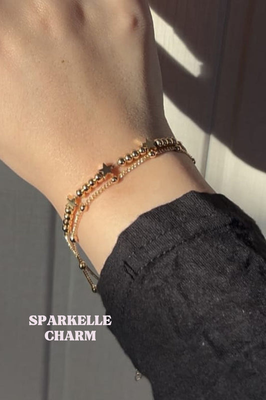 Double layered star bracelet