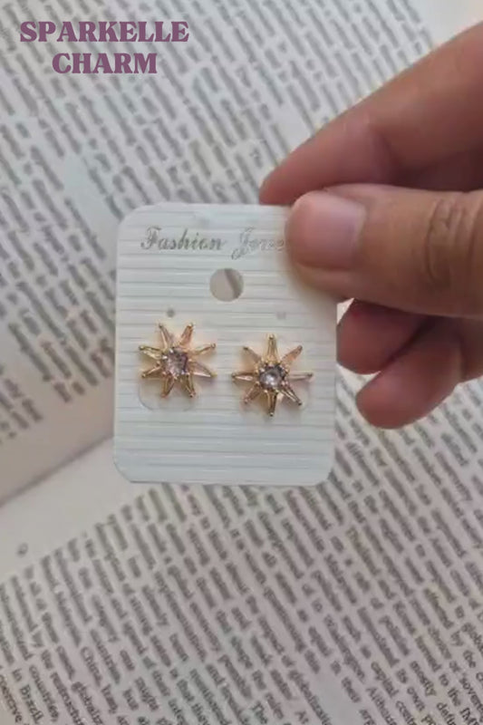 Zircon star stud